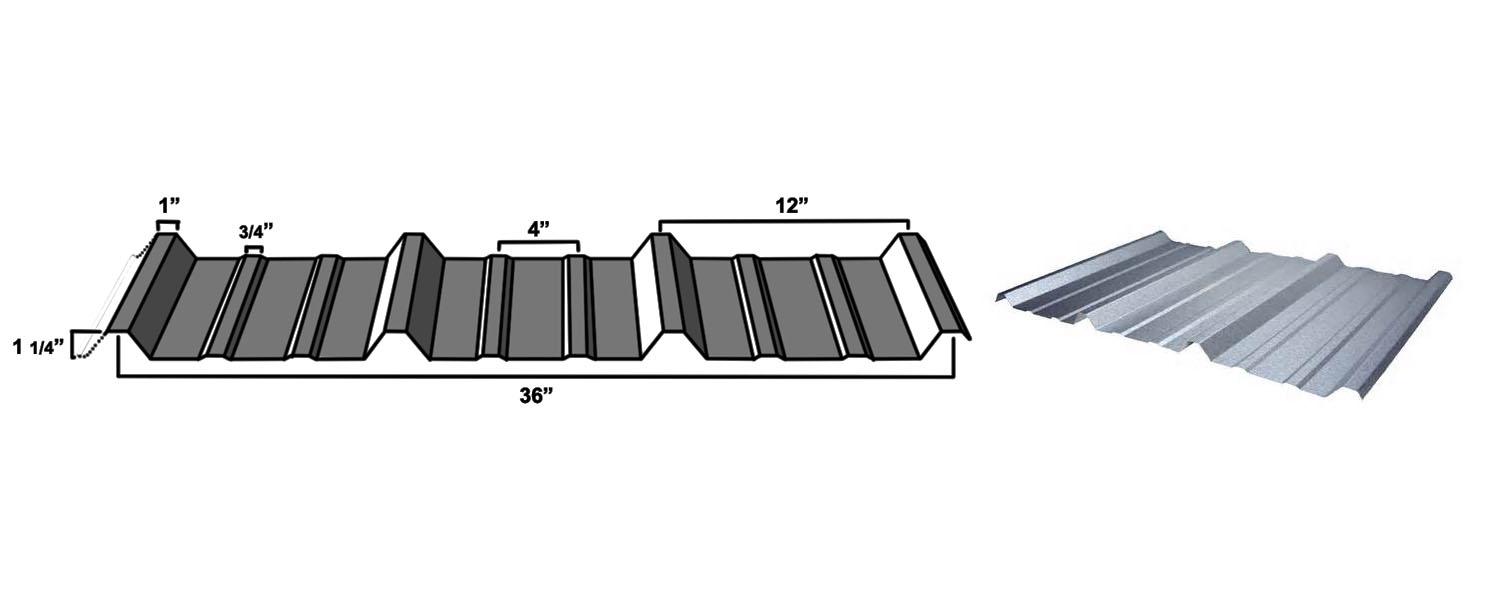 Rib Panel Steel Roofing Siding M K Metal Co Rib Panel Steel Roofing Siding M K Metal Co