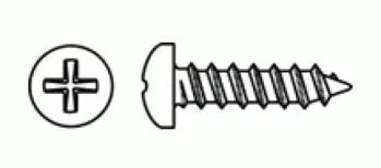 Stainless Steel Pan/Flat Phillips Sheet Metal Screw