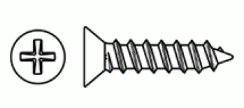Stainless Steel Pan/Flat Phillips Sheet Metal Screw